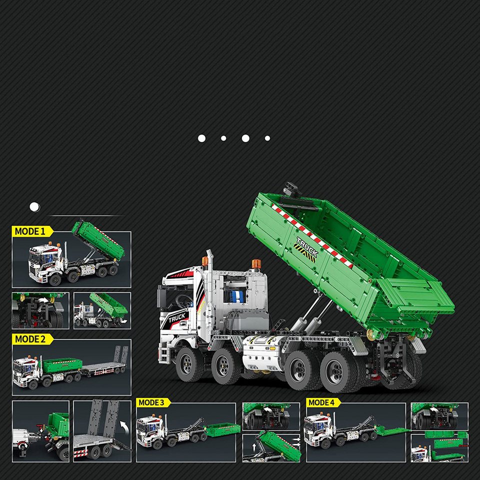 DEEP POWER 22021 Ferngesteuerter Lkw Moc Klemmbausteine 2950 Teile Konstruktionsspielsteine, (Set, 2950 St)