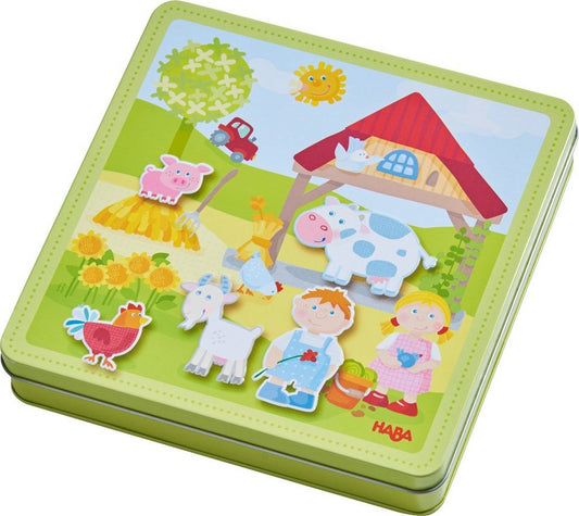 Haba Spiel Magnetspiel-Box, Peters und Paulines Bauernhof, Magnetspiel