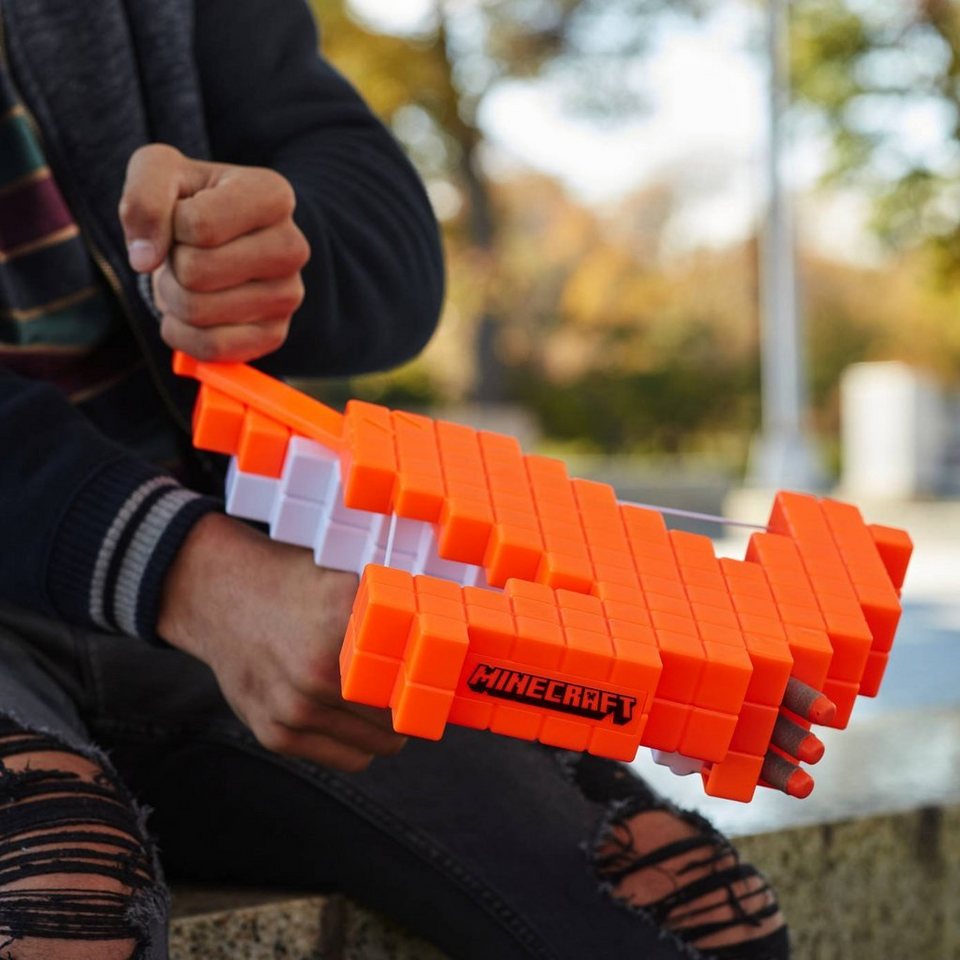 Hasbro Blaster Dartblaster Minecraft Pillager‘s Armbrust, Endlich werden die Welten von Minecraft und Nerf Blastern vereint!