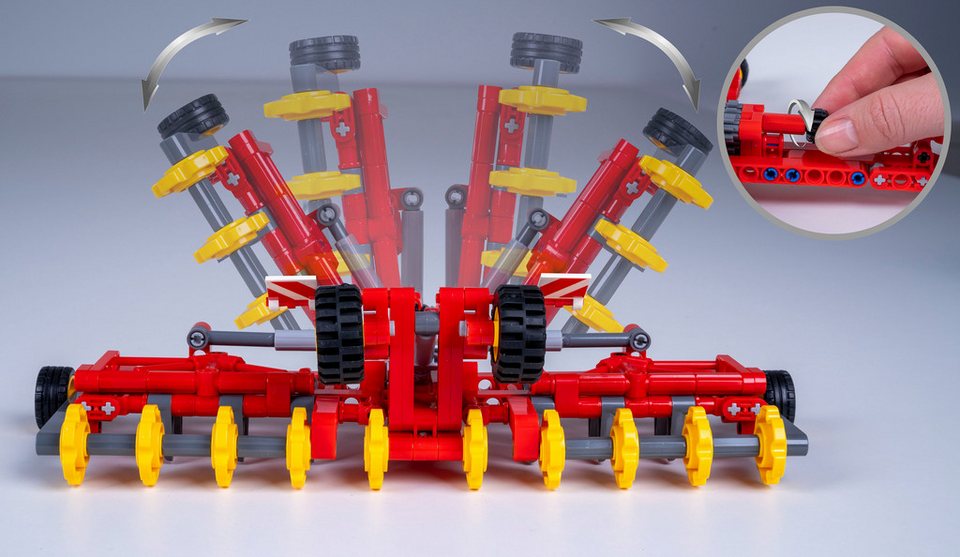 Jamara CaDA, Bricks, Claas Xerion 5000 Trac TS (402856) Konstruktions-Spielset, (1336 St)