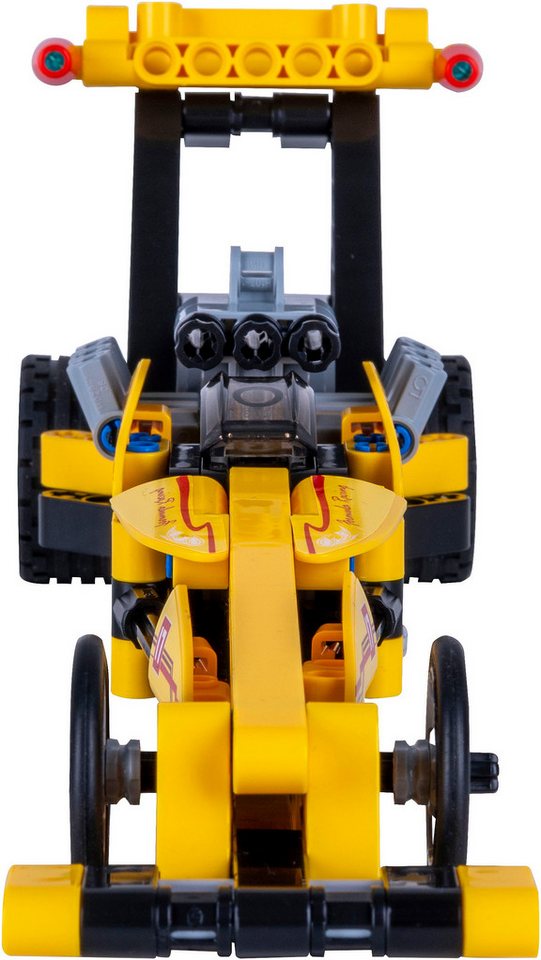 Jamara CaDA, Bricks, Drag Racing gelb (402863) Konstruktions-Spielset, (151 St)