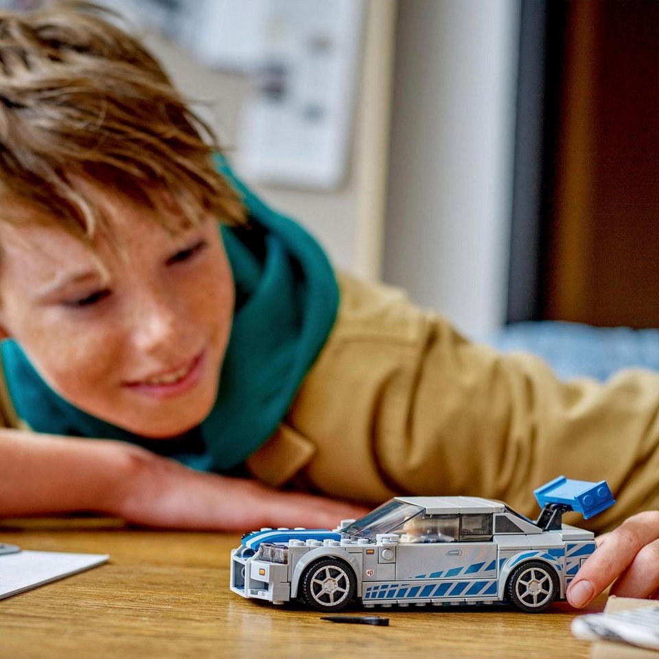 LEGO® 2 Fast 2 Furious – Nissan Skyline GT-R (R34) (76917) Konstruktionsspielsteine, (319 St), LEGO® Speed Champions