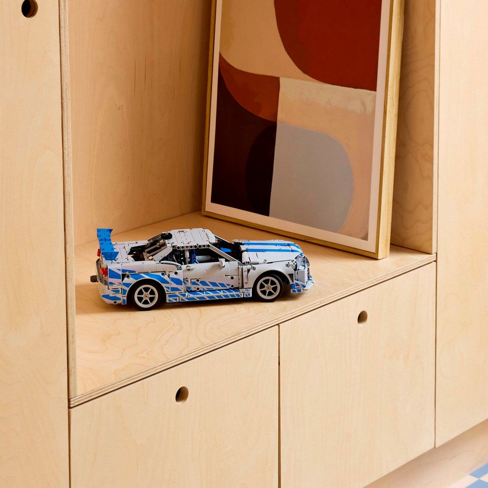 LEGO® 2 Fast 2 Furious Nissan Skyline GT-R (R34) Flitzer (42210) Konstruktionsspielsteine, (1410 St), LEGO Technic; Made in Europe