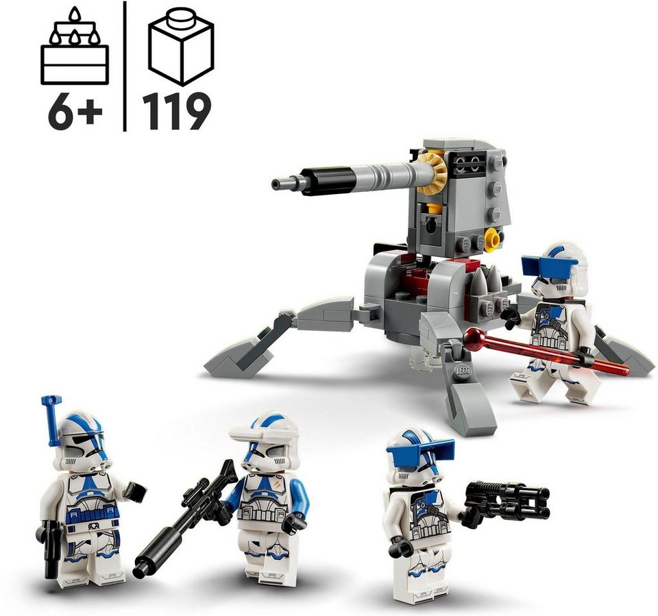 LEGO® 501st Clone Troopers™ Battle Pack (75345), LEGO® Star Wars™ Konstruktionsspielsteine, Made in Europe