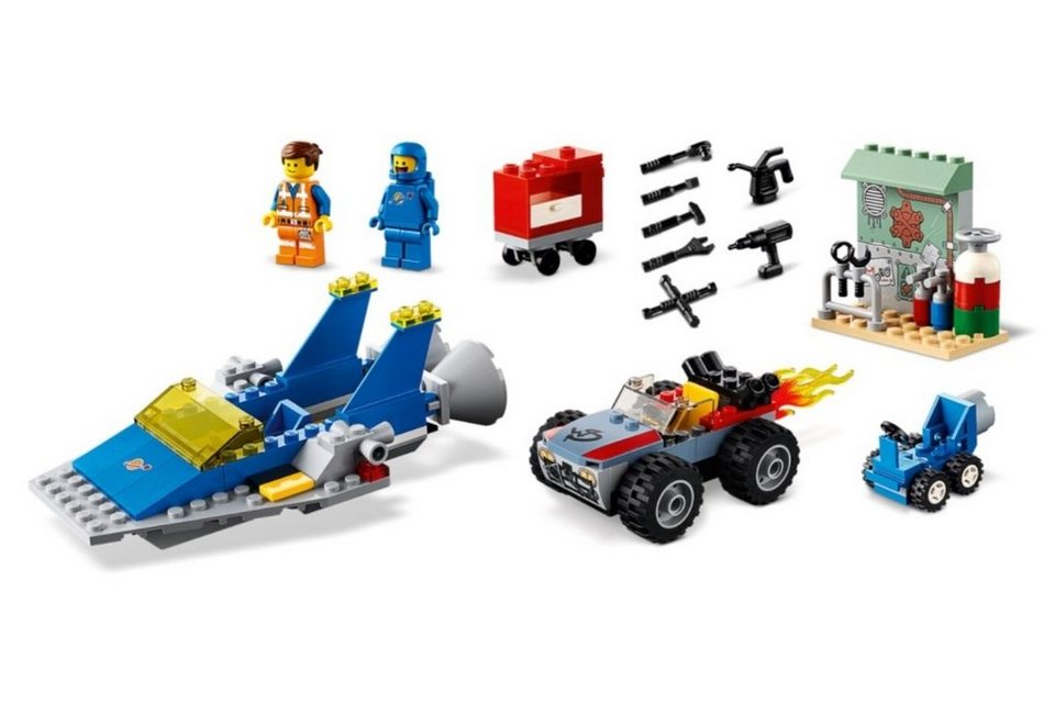 LEGO® 70821 THE LEGO® MOVIE 2 Fahrzeuge Konstruktions-Spielset, Emmets und Bennys Bau- und Reparatur-Werkstatt