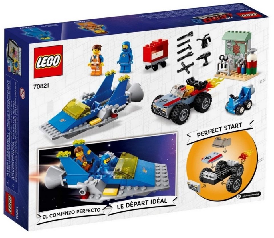 LEGO® 70821 THE LEGO® MOVIE 2 Fahrzeuge Konstruktions-Spielset, Emmets und Bennys Bau- und Reparatur-Werkstatt