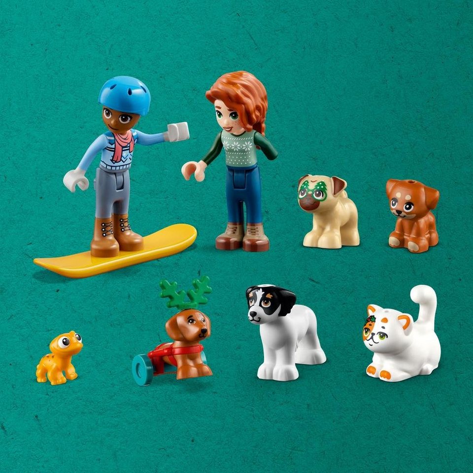 LEGO® Adventskalender Friends 41758 (231-tlg), Tierspielplatz mit Tierfiguren, für Kinder ab 6 Jahren