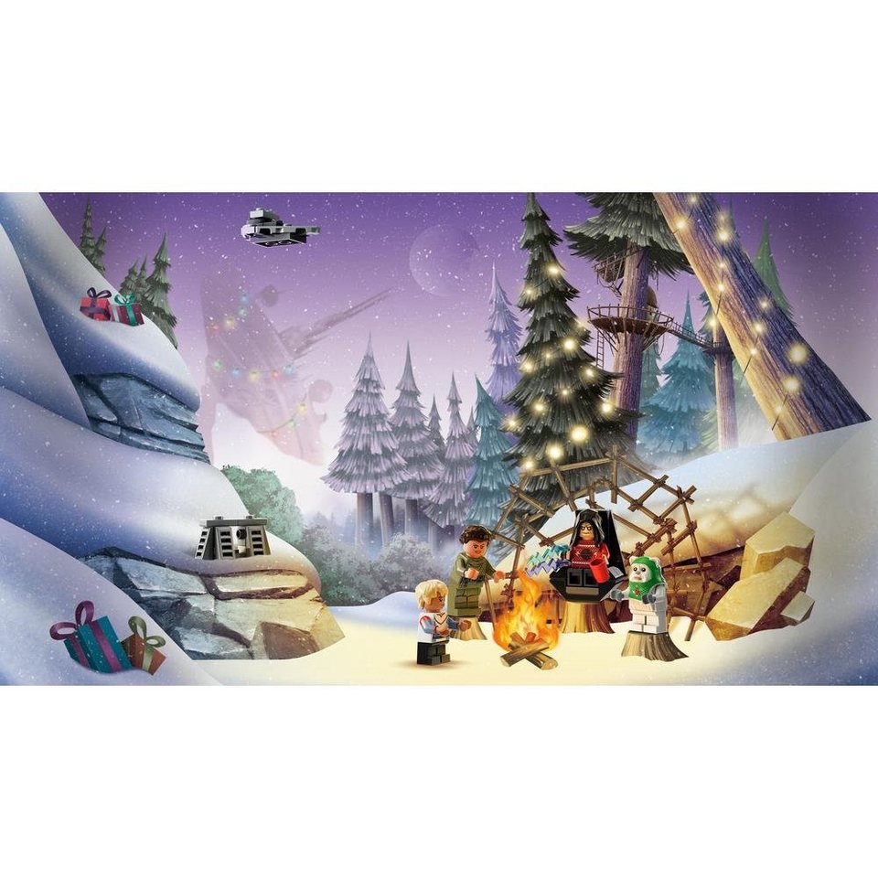 LEGO® Adventskalender Star Wars™ 75366 (320-tlg), Spielwelt mit Figuren, für Kinder ab 6 Jahren