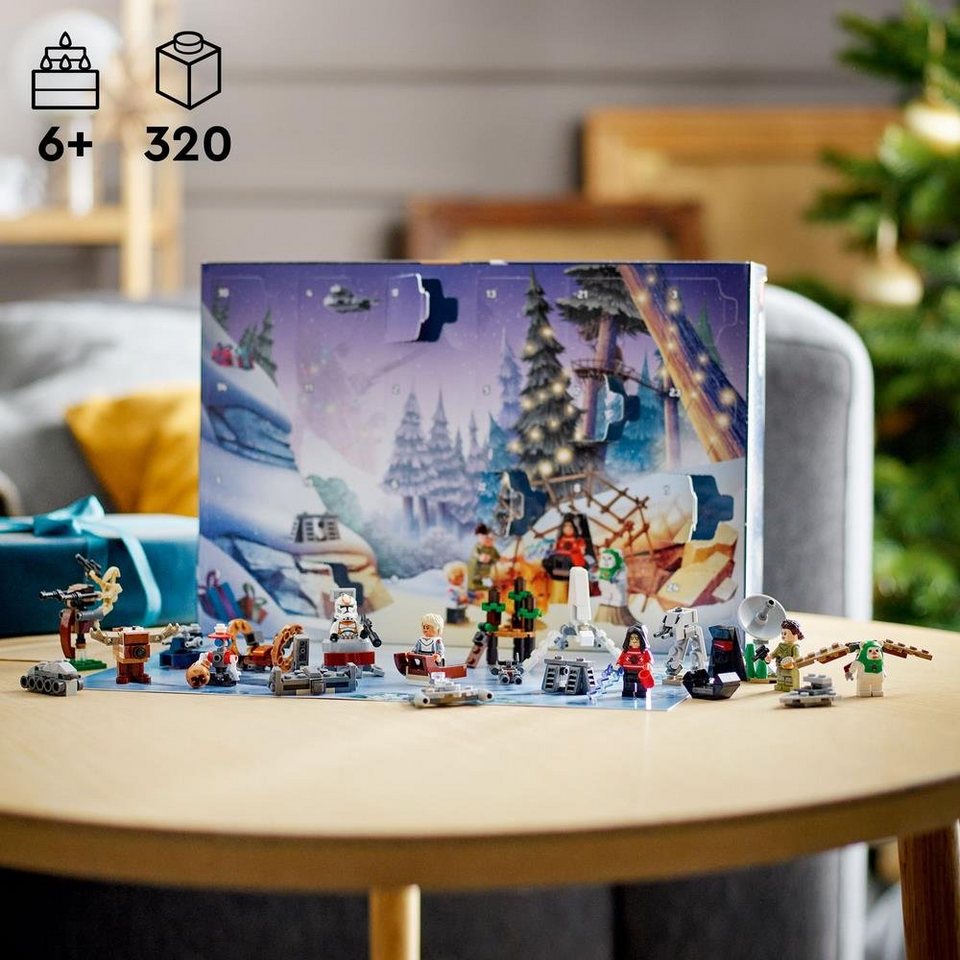 LEGO® Adventskalender Star Wars™ 75366 (320-tlg), Spielwelt mit Figuren, für Kinder ab 6 Jahren