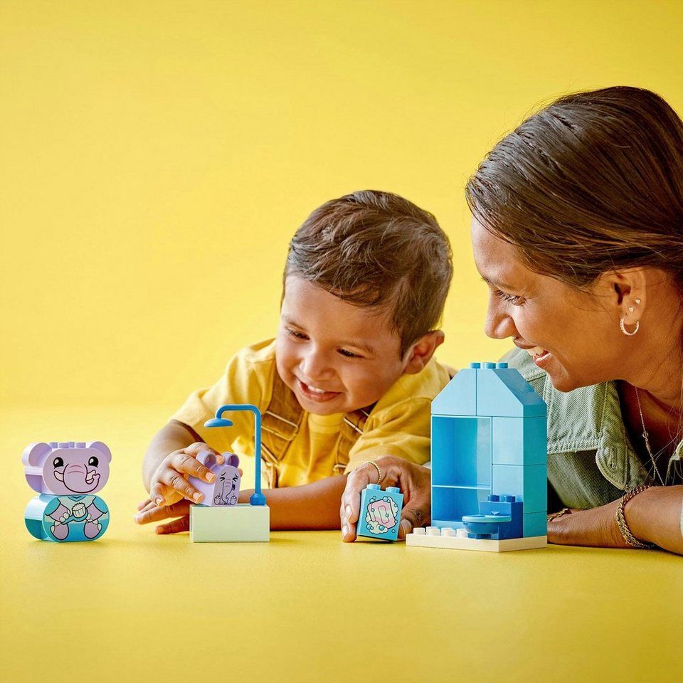 LEGO® Alltagsroutinen: Baden (10413), LEGO DUPLO My First Konstruktionsspielsteine, (15 St), Made in Europe