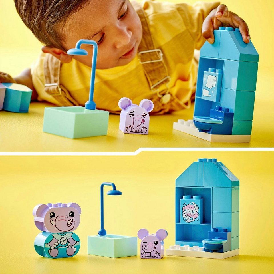 LEGO® Alltagsroutinen: Baden (10413), LEGO DUPLO My First Konstruktionsspielsteine, (15 St), Made in Europe