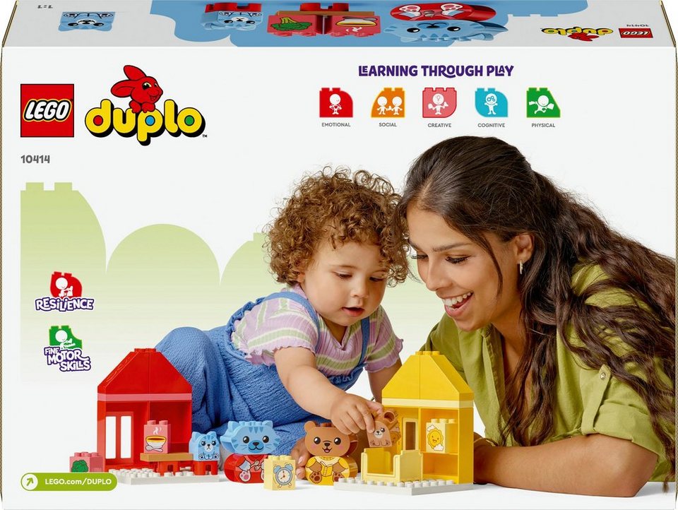 LEGO® Alltagsroutinen: Essen & Schlafenszeit (10414), LEGO DUPLO My First Konstruktionsspielsteine, (28 St), Made in Europe
