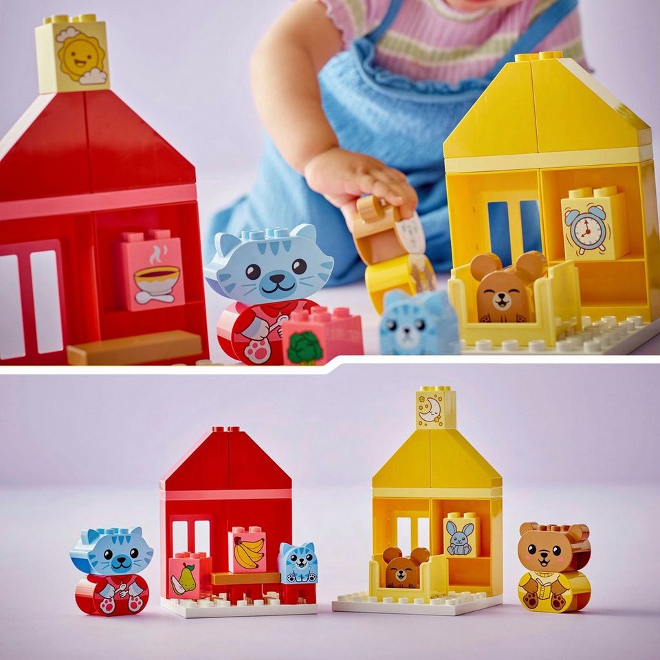 LEGO® Alltagsroutinen: Essen & Schlafenszeit (10414), LEGO DUPLO My First Konstruktionsspielsteine, (28 St), Made in Europe