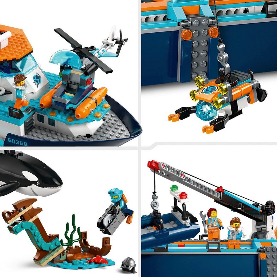 LEGO® Arktis-Forschungsschiff (60368), LEGO® City Konstruktionsspielsteine, (815 St), Made in Europe