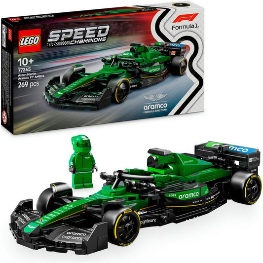 LEGO® Aston Martin Aramco F1® AMR24 Rennauto (77245), LEGO® Speed Champions Konstruktionsspielsteine, (269 St), Made in Europe