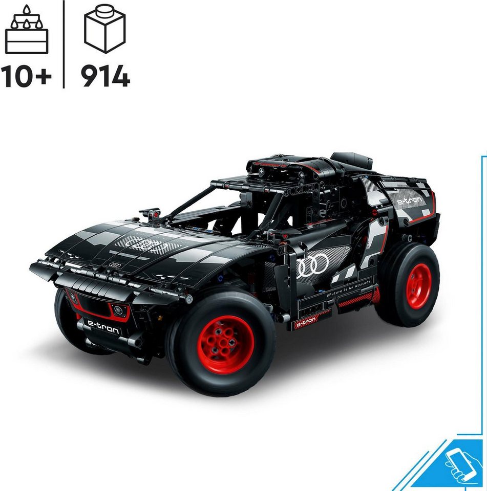 LEGO® Audi RS Q e-tron (42160), LEGO® Technic Konstruktionsspielsteine, (914 St), Made in Europe