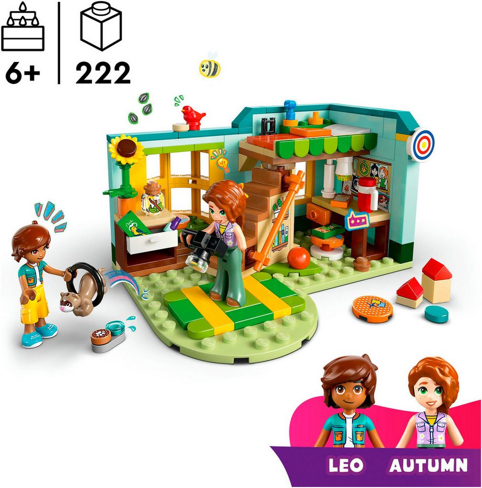LEGO® Autumns Zimmer (42646), LEGO Friends Konstruktionsspielsteine, (222 St), Made in Europe