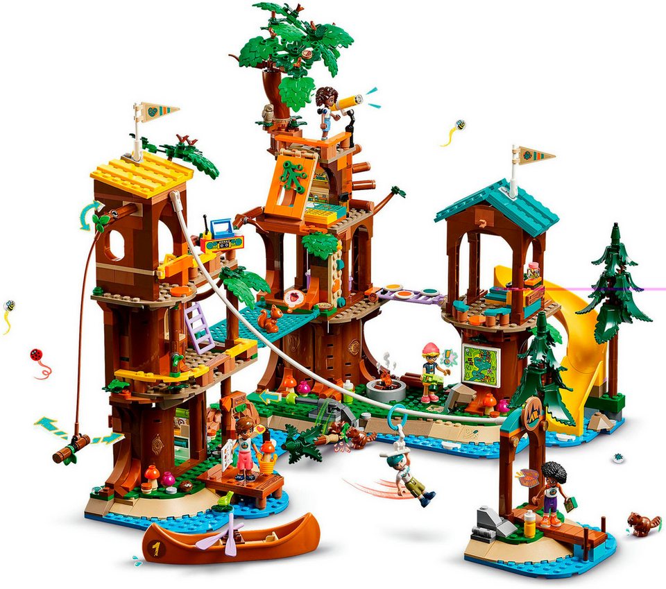 LEGO® Baumhaus im Abenteuercamp (42631), LEGO Friends Konstruktionsspielsteine, (1128 St), Made in Europe