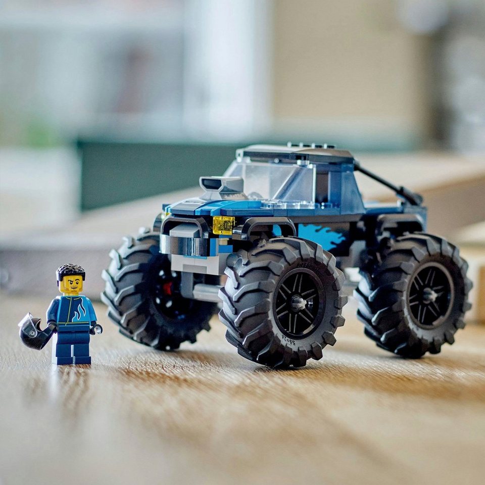 LEGO® Blauer Monstertruck (60402), LEGO City Konstruktionsspielsteine, (148 St), Made in Europe