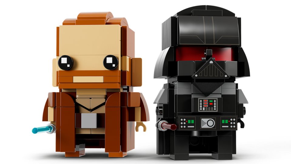 LEGO® BrickHeadz 40547 Obi-Wan Kenobi™ & Darth Vader™ Spielbausteine, (Set, 260 St., Set)