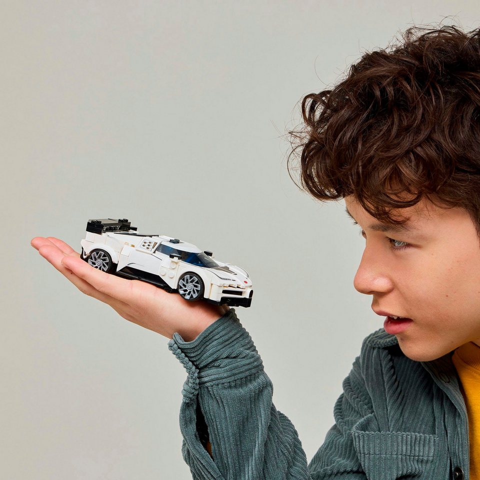 LEGO® Bugatti Centodieci Hypersportwagen (77240), LEGO Speed Champions Konstruktionsspielsteine, (291 St), Made in Europe