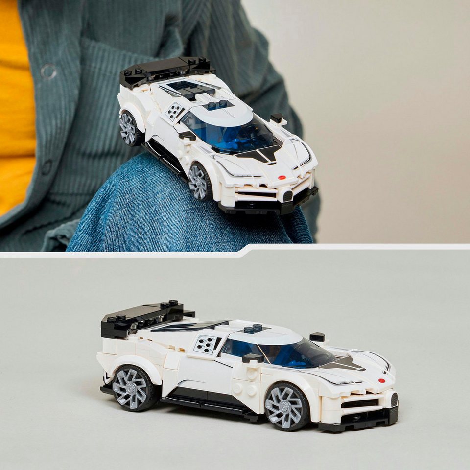LEGO® Bugatti Centodieci Hypersportwagen (77240), LEGO Speed Champions Konstruktionsspielsteine, (291 St), Made in Europe