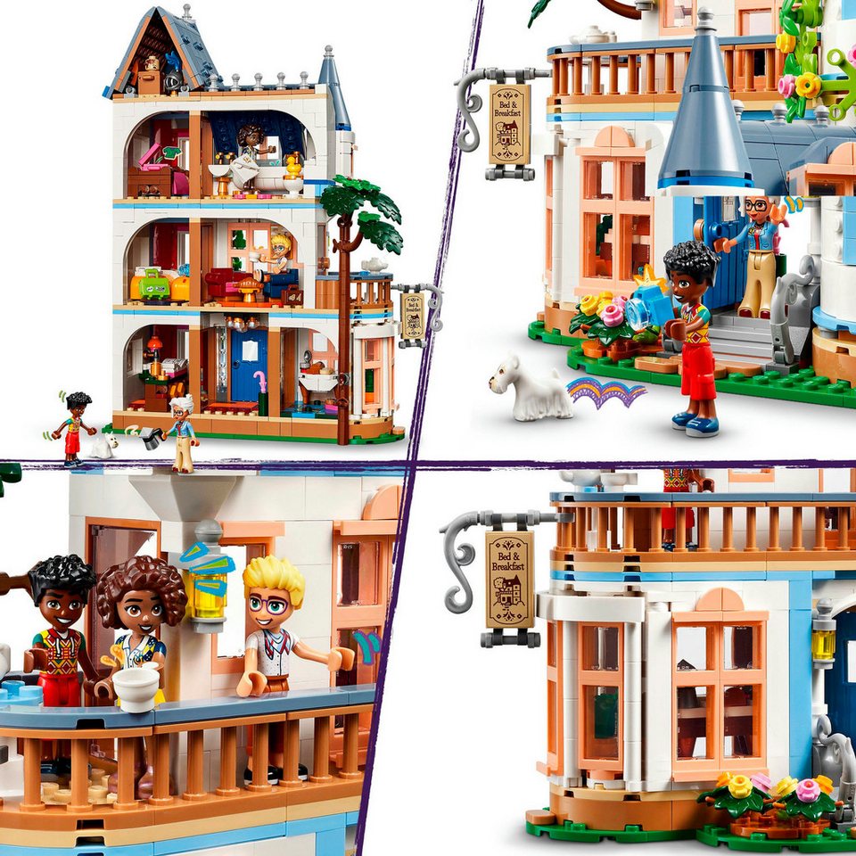 LEGO® Burg mit Ferienunterkunft (42638), LEGO Friends Konstruktionsspielsteine, (1311 St), Made in Europe