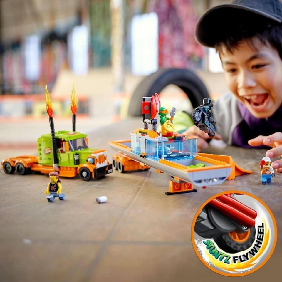 LEGO® City Stuntshow-Truck Konstruktionsspielsteine, (Stuntshow-Truck, Klemmbausteine), Made in Europe