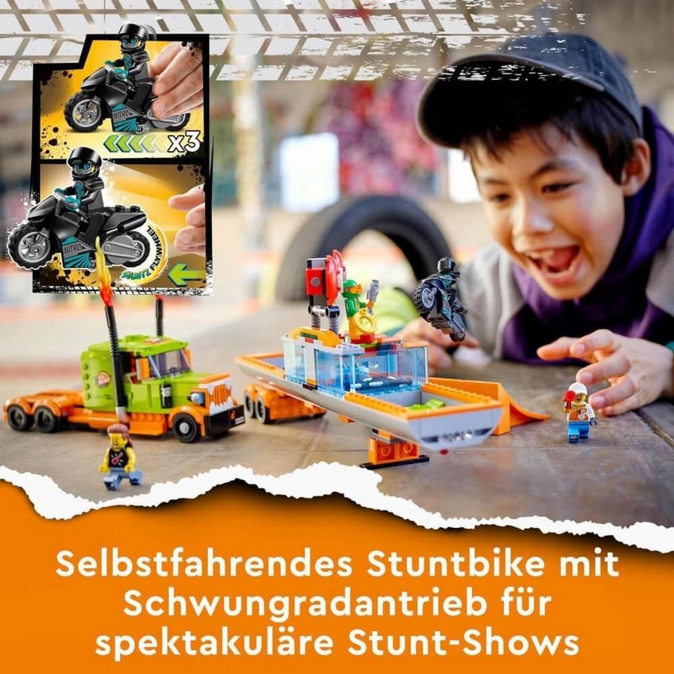 LEGO® City Stuntshow-Truck Konstruktionsspielsteine, (Stuntshow-Truck, Klemmbausteine), Made in Europe