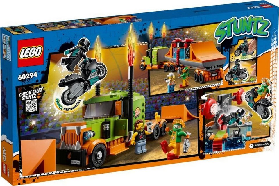 LEGO® City Stuntshow-Truck Konstruktionsspielsteine, (Stuntshow-Truck, Klemmbausteine), Made in Europe