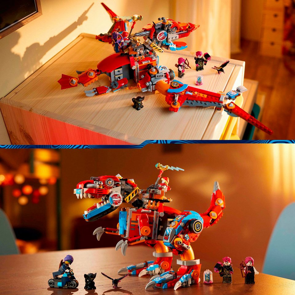 LEGO® Coopers Dino-Mech C-Rex (71484), LEGO DREAMZzz Konstruktionsspielsteine, (917 St), Made in Europe
