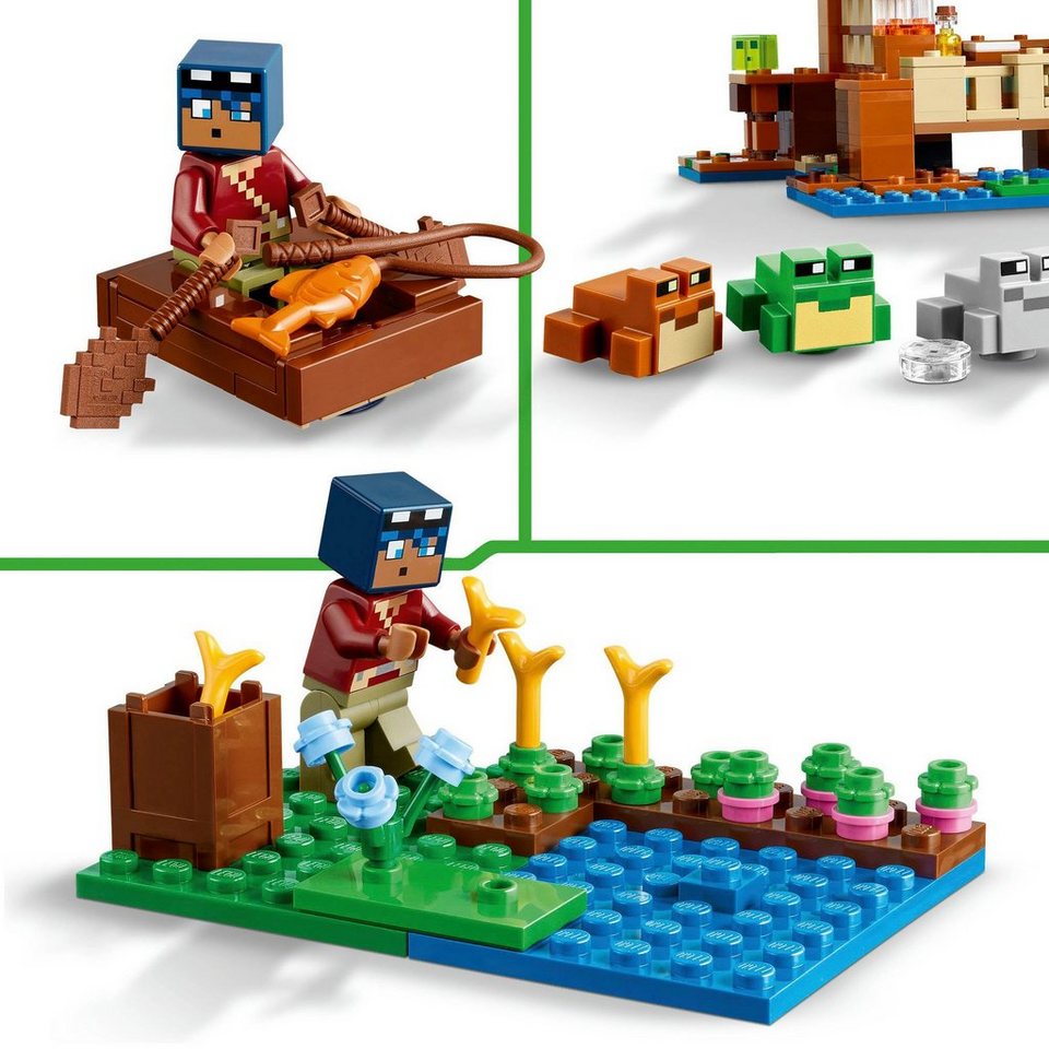 LEGO® Das Froschhaus (21256), LEGO Minecraft Konstruktionsspielsteine, (400 St), Made in Europe