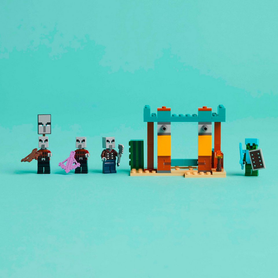 LEGO® Die Illager-Wüstenpatrouille (21267), LEGO Minecraft Konstruktionsspielsteine, (105 St), Made in Europe