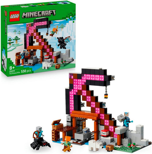 LEGO® Die Spitzhackenmine (21277), LEGO Minecraft Konstruktionsspielsteine, (530 St), Made in Europe