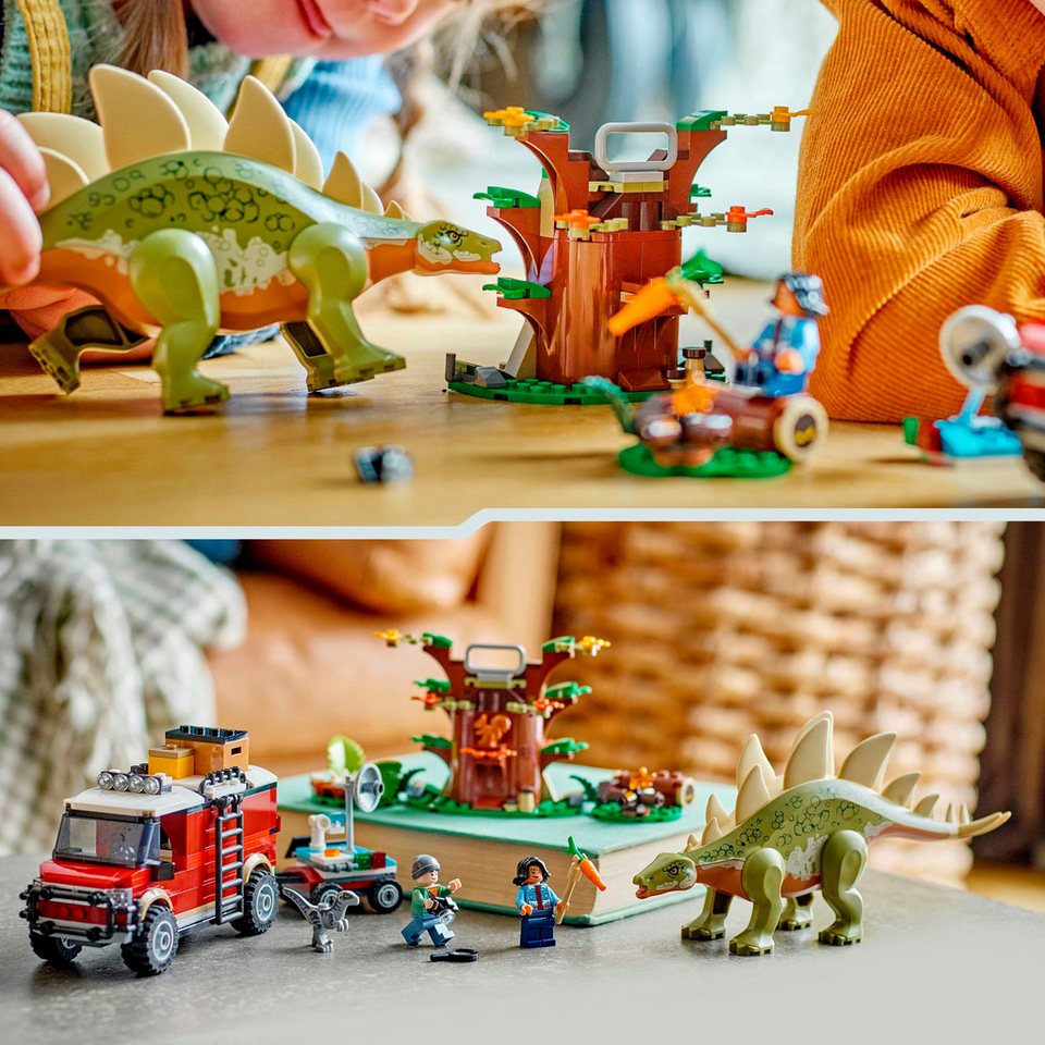 LEGO® Dinosaurier-Missionen: Entdeckung des Stegosaurus (76965) Konstruktionsspielsteine, (420 St), LEGO Jurassic World; Made in Europe