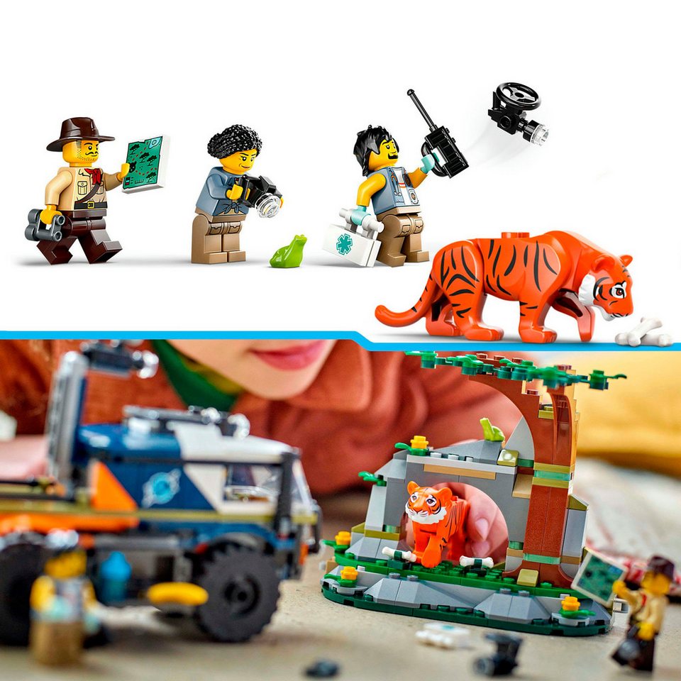 LEGO® Dschungelforscher-Truck (60426), LEGO City Konstruktionsspielsteine, (314 St), Made in Europe