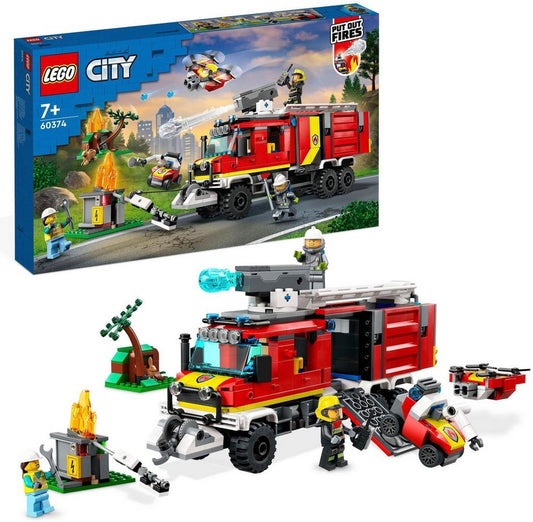 LEGO® Einsatzleitwagen der Feuerwehr (60374), LEGO® City Konstruktionsspielsteine, (502 St), Made in Europe