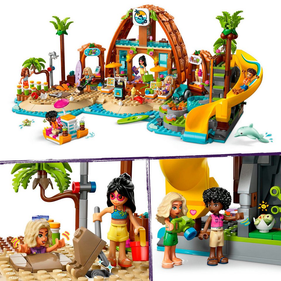 LEGO® Familienurlaub im Strandresort (42673), LEGO Friends Konstruktionsspielsteine, (1140 St), Made in Europe