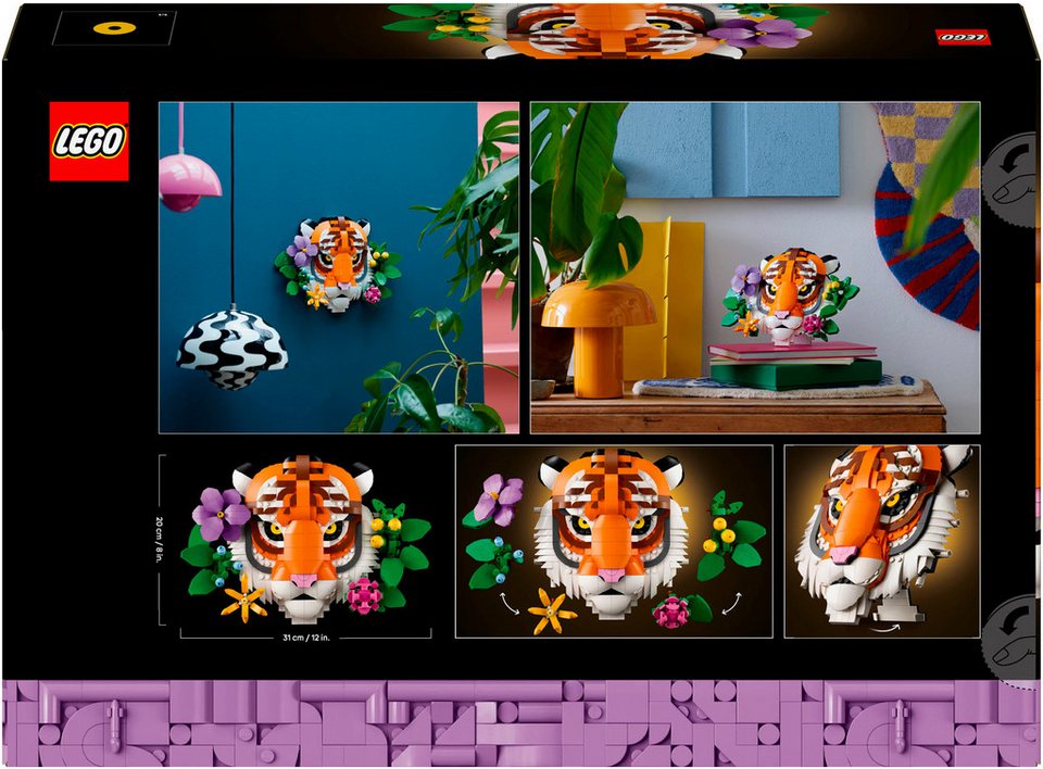 LEGO® Fauna Collection - Tiger (31217), LEGO ART Konstruktionsspielsteine, (744 St), Made in Europe