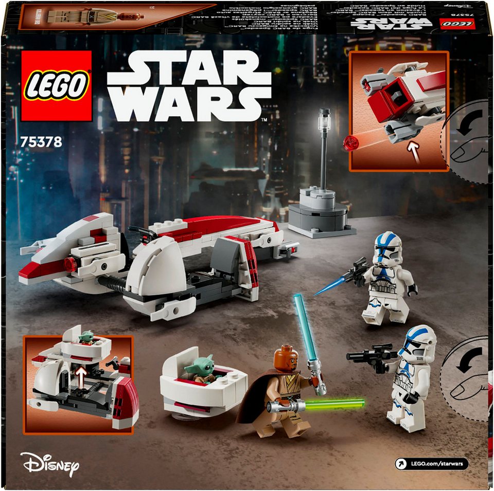 LEGO® Flucht mit dem BARC Speeder™ (75378), LEGO Star Wars ™ Konstruktionsspielsteine, (221 St)