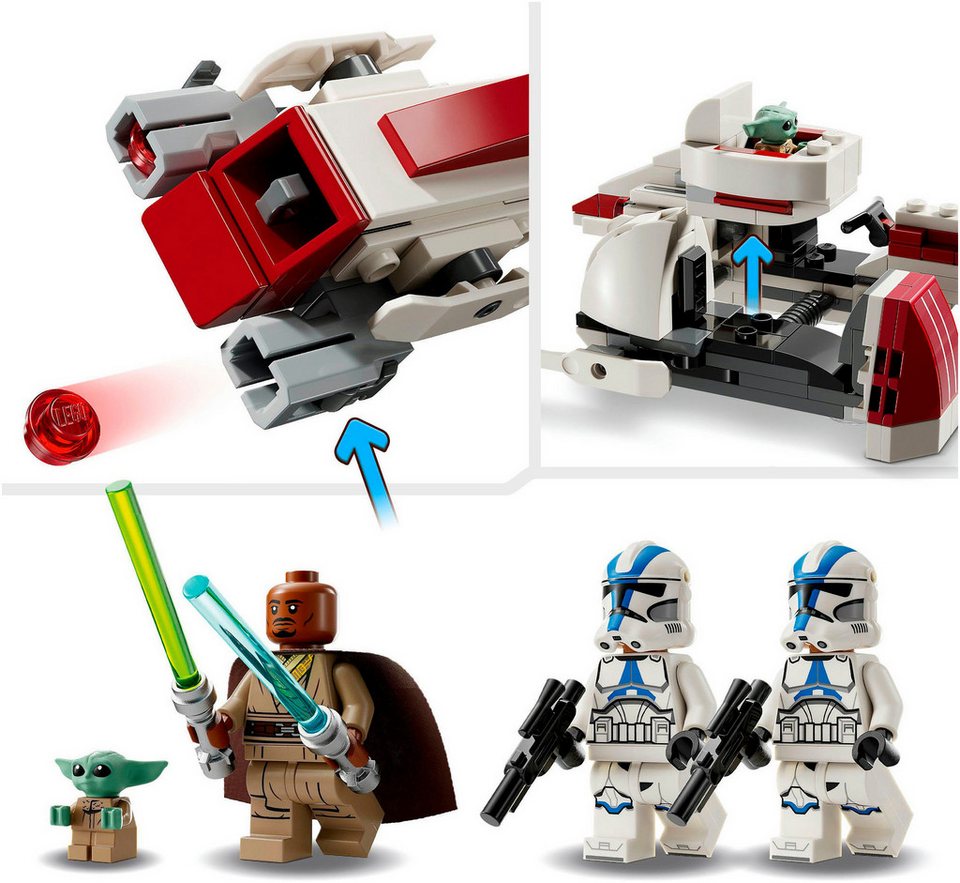 LEGO® Flucht mit dem BARC Speeder™ (75378), LEGO Star Wars ™ Konstruktionsspielsteine, (221 St)