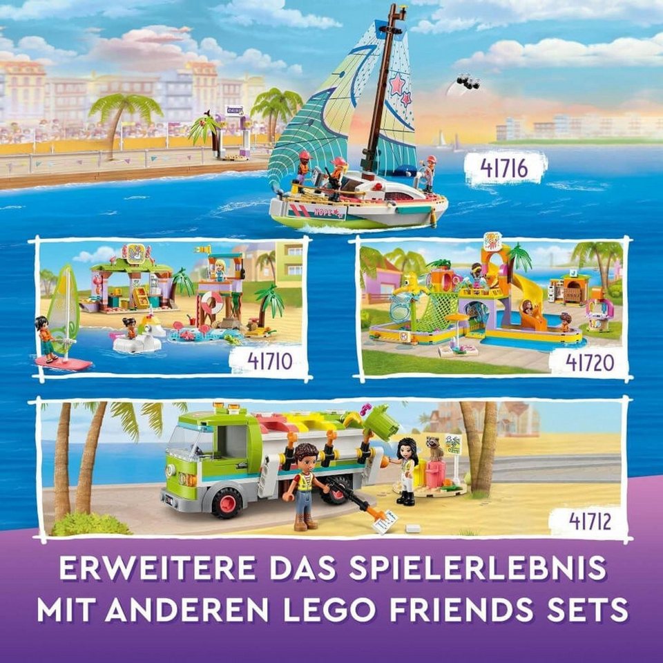 LEGO® Friends Stephanies Segelabenteuer Konstruktionsspielsteine, (Stephanies Segelabenteuer, Klemmbausteine), Made in Europe