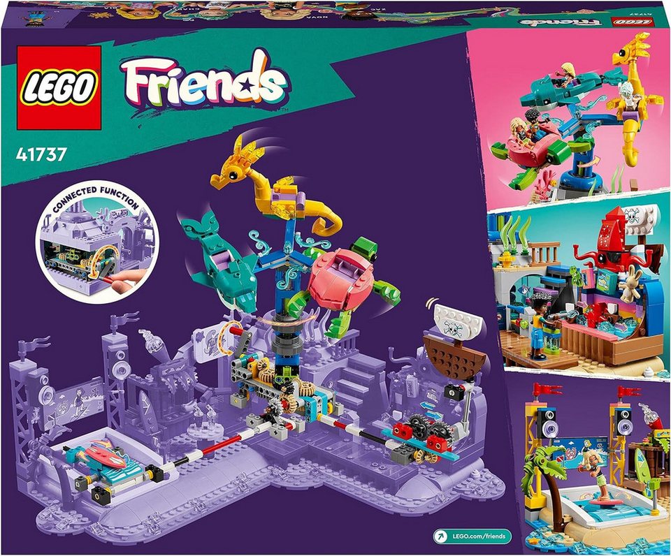 LEGO® Friends - Strand-Erlebnispark Kirmes-Set mit Technic-Elementen (41737) Konstruktions-Spielset, (1348 St)