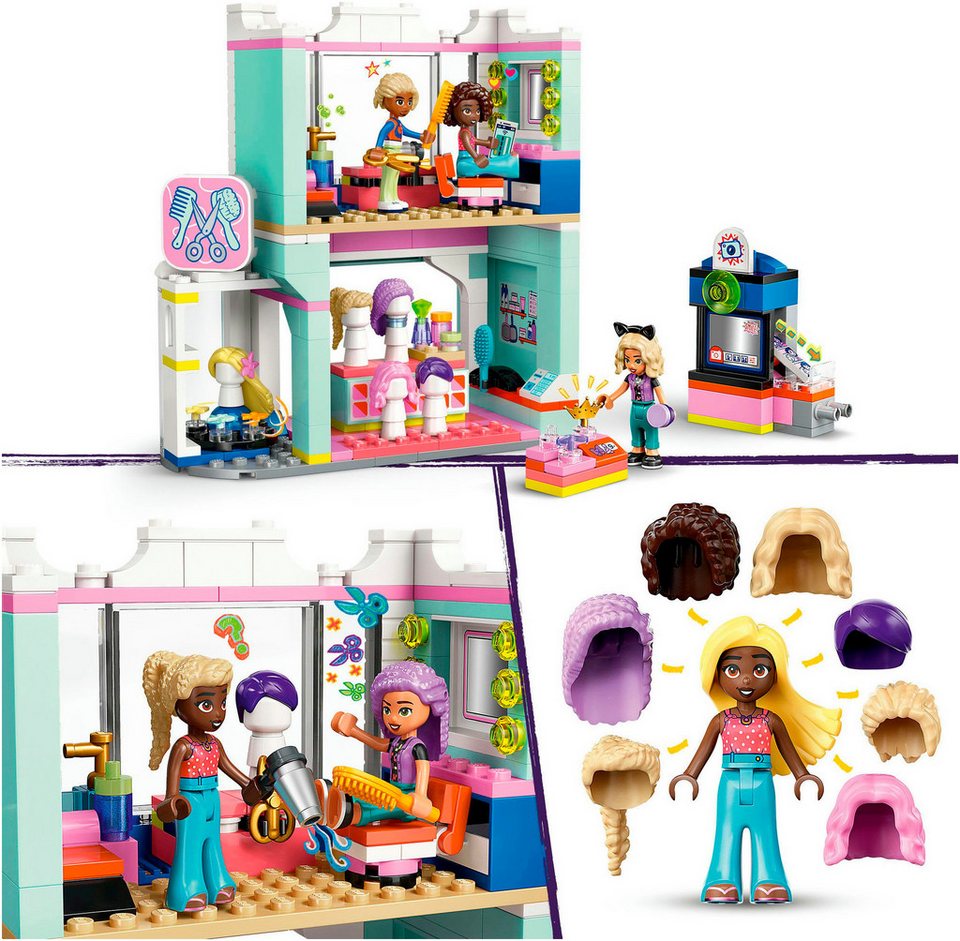 LEGO® Friseursalon (42662), LEGO Friends Konstruktionsspielsteine, (347 St), Made in Europe