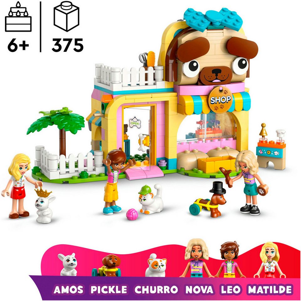 LEGO® Geschäft für Haustierzubehör (42650), LEGO Friends Konstruktionsspielsteine, (375 St), Made in Europe