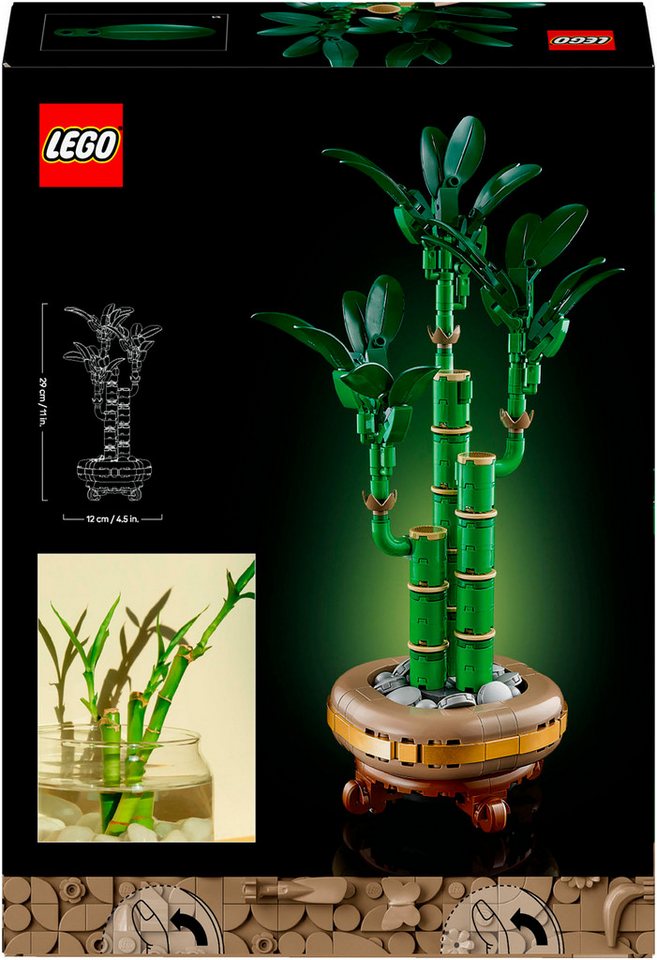 LEGO® Glücks-Bambus (10344), LEGO Botanicals Konstruktionsspielsteine, (325 St), Made in Europe
