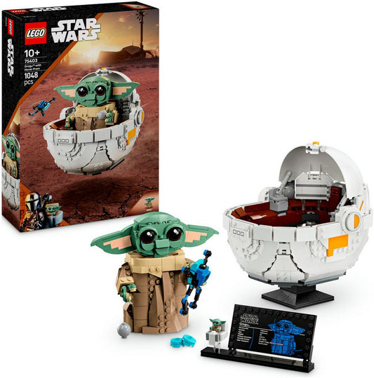 LEGO® Grogu™ in seiner Repulsorwiege (75403), LEGO Star Wars Konstruktionsspielsteine, (1048 St), Made in Europe