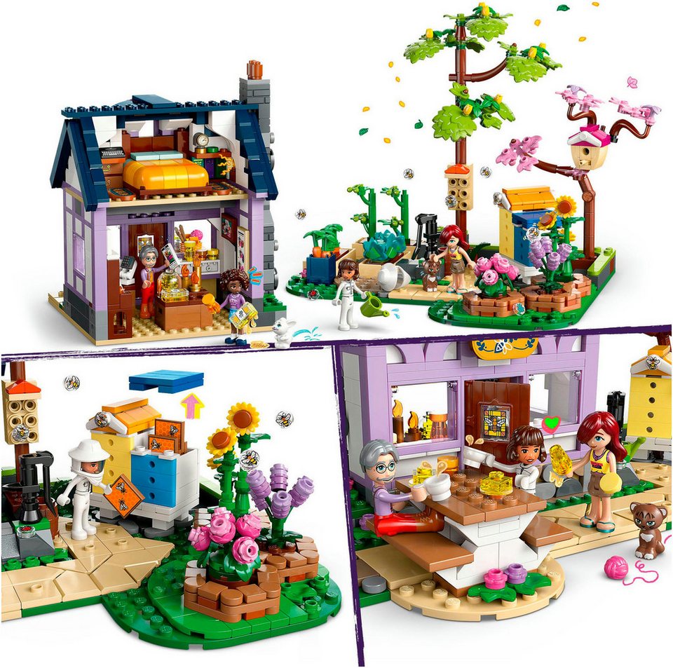 LEGO® Haus und Blumengarten der Imker (42669), LEGO Friends Konstruktionsspielsteine, (1161 St), Made in Europe