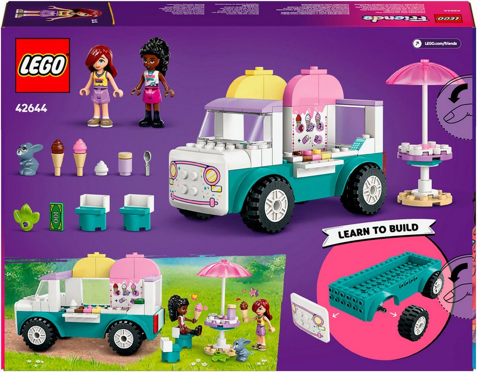 LEGO® Heartlake City Eiswagen (42644), LEGO Friends Konstruktionsspielsteine, (92 St), Made in Europe
