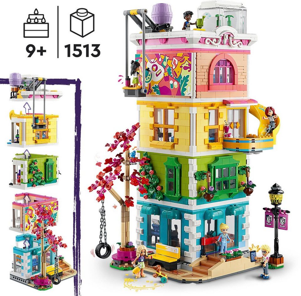 LEGO® Heartlake City Gemeinschaftszentrum (41748), LEGO® Friends Konstruktionsspielsteine, (1513 St), Made in Europe